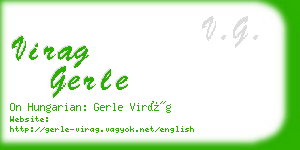 virag gerle business card